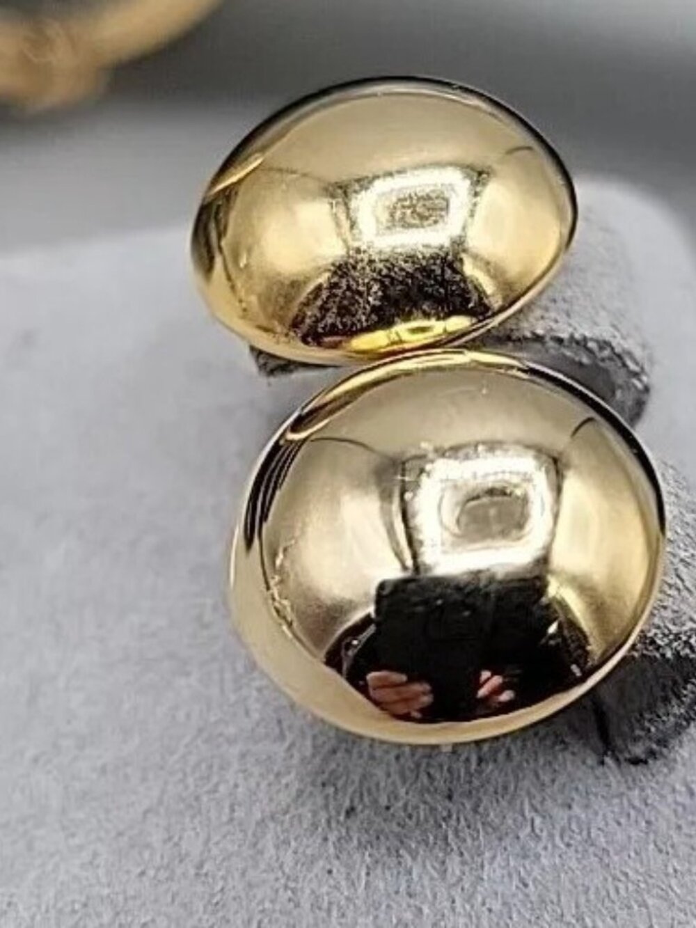 Vintage Pierre Balmain Paris Bangle 8.5" Bracelet & Post Earrings Gold Plated - Picture 6 of 9